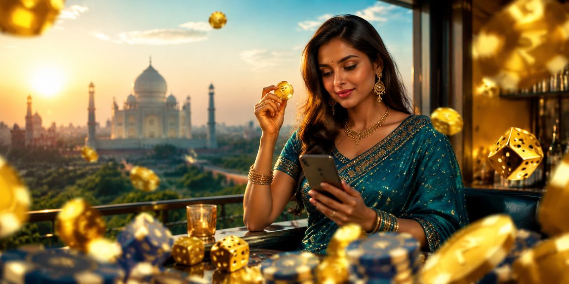 Mobile user placing sports bet in India on smartphone